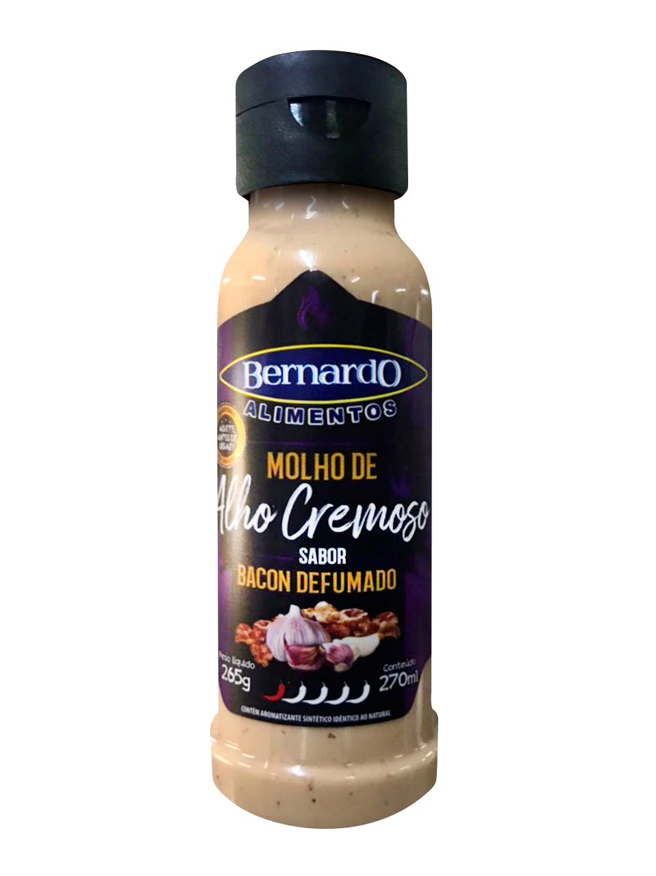 MOLHO CREMOSO DE ALHO SABOR BACON 12X270ML