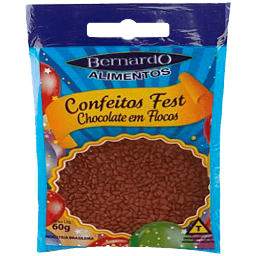 CONFEITOS FEST CHOCOLATE EM FLOCOS 20X60G 